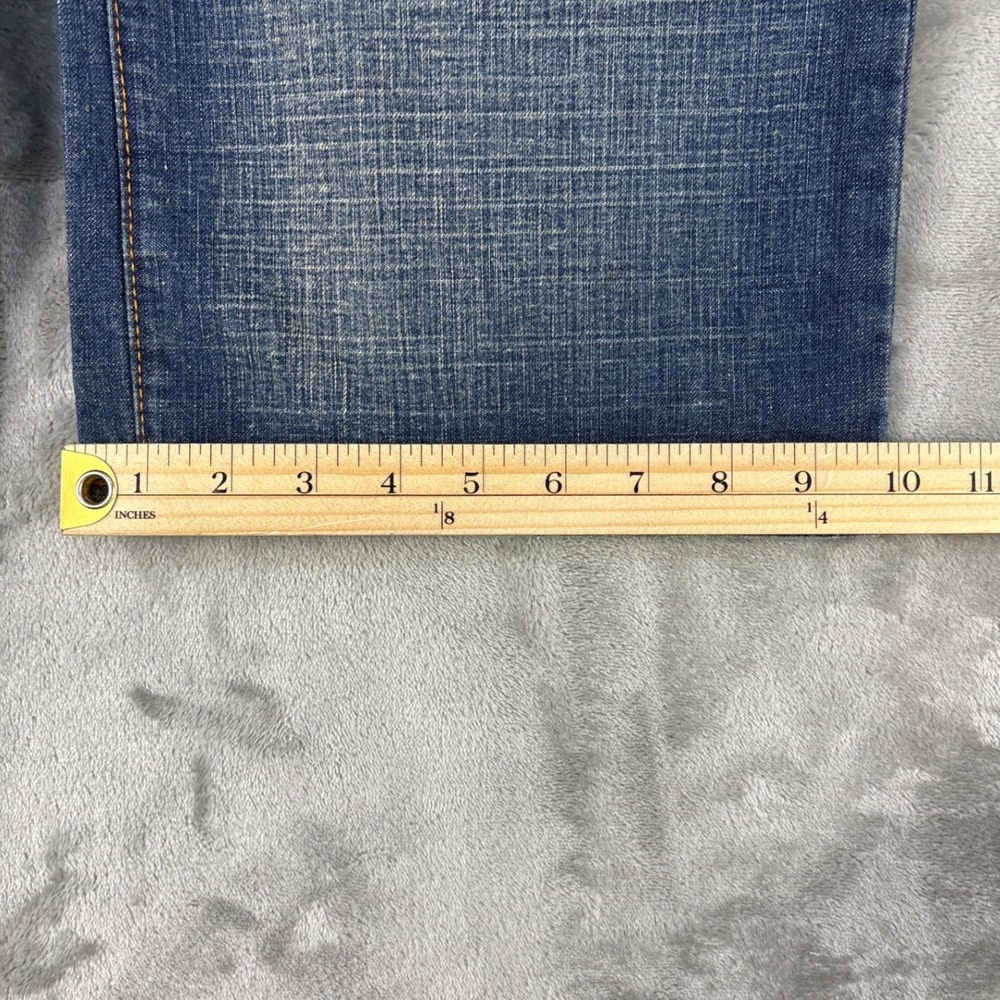 Guess Jeans Mens 34 X629A057 Blue Embroidered Crosshatch Denim EUC - Picture 7 of 10